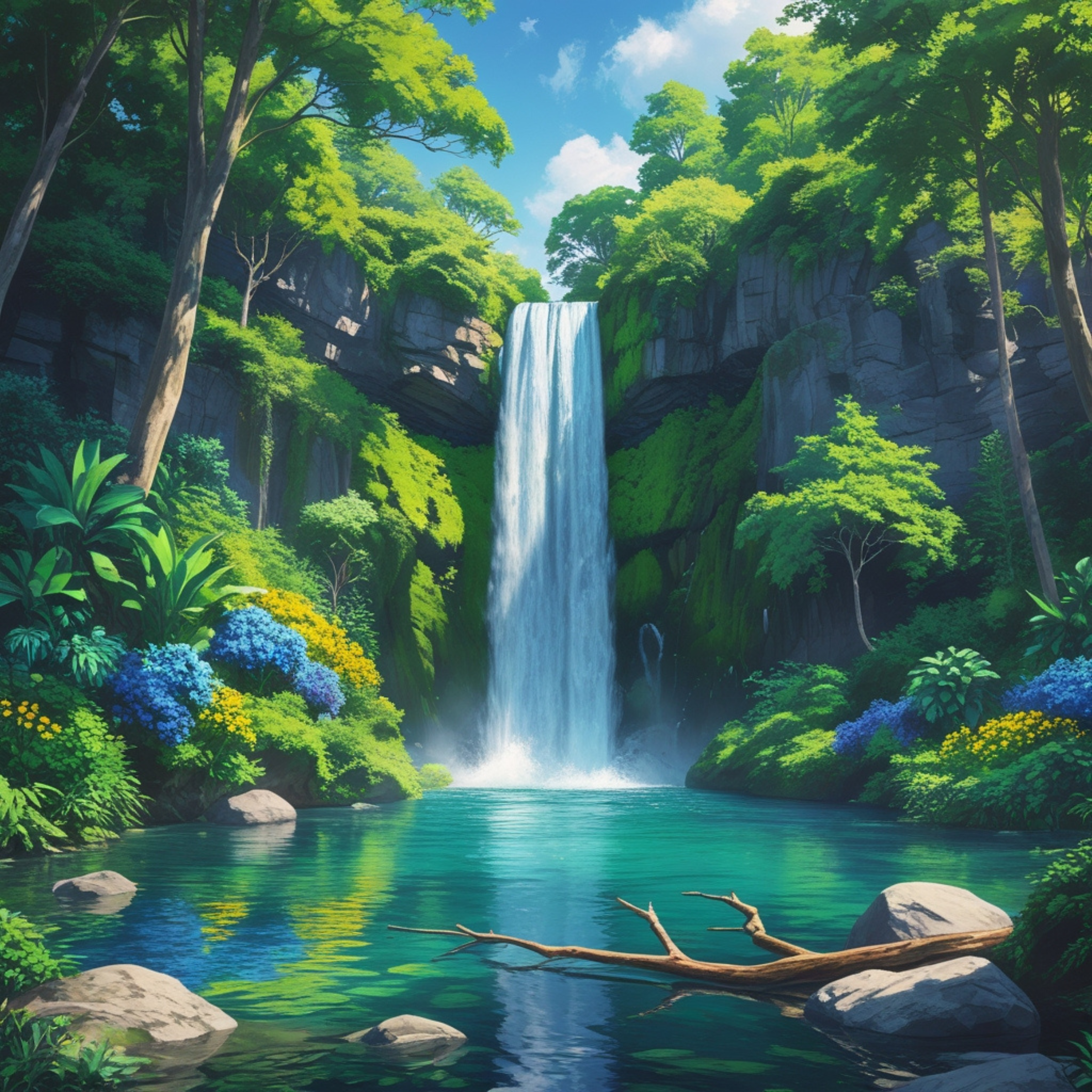 beautiful waterfall #39965