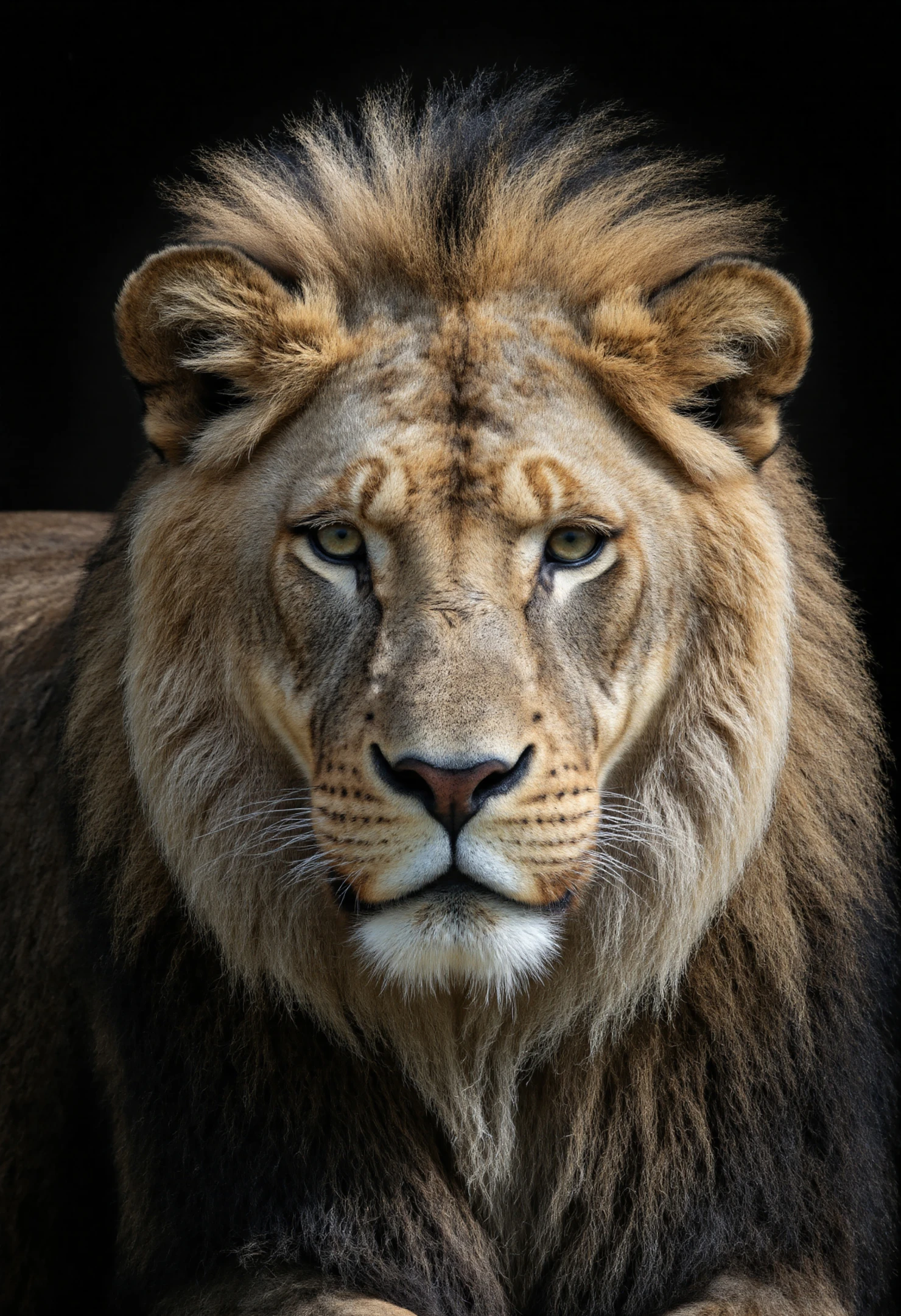 Majestic Lion Portrait Closeup View of a Male Lion's Face #40073