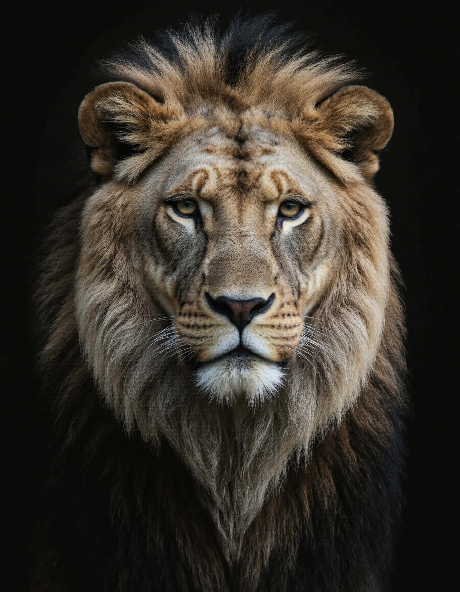 Majestic Lion Portrait Closeup View of a Male Lion's Face #40074