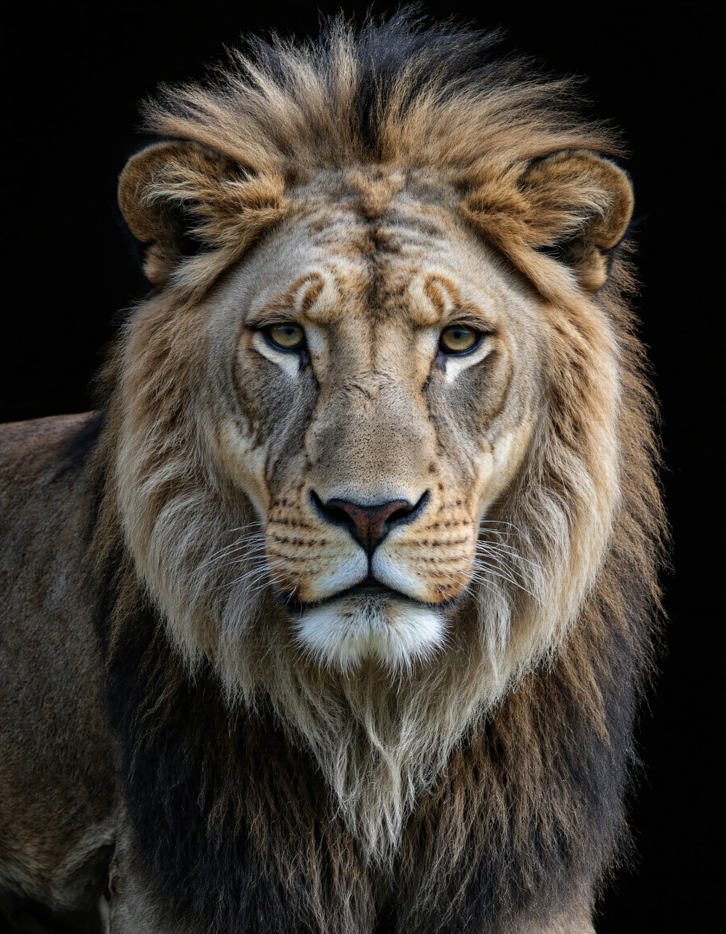 Majestic Lion Portrait Closeup View of a Male Lion's Face #40075