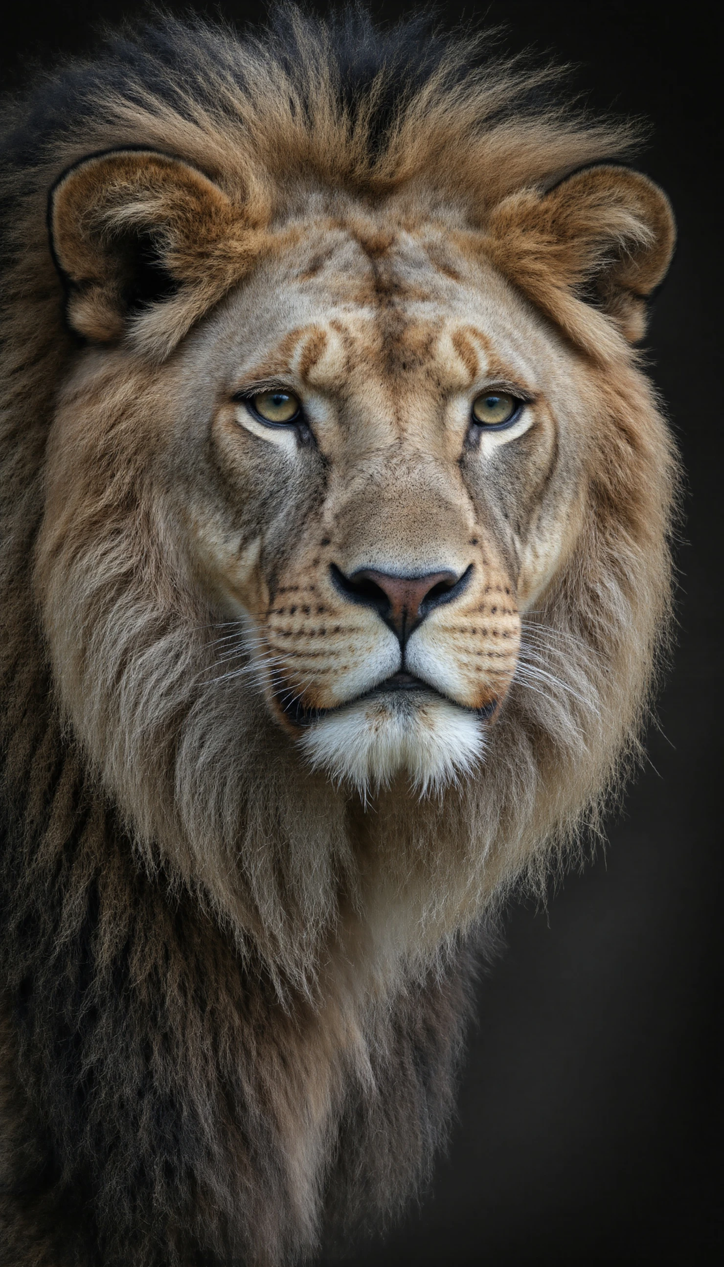 Majestic Lion Portrait Closeup View of a Male Lion's Face #40076