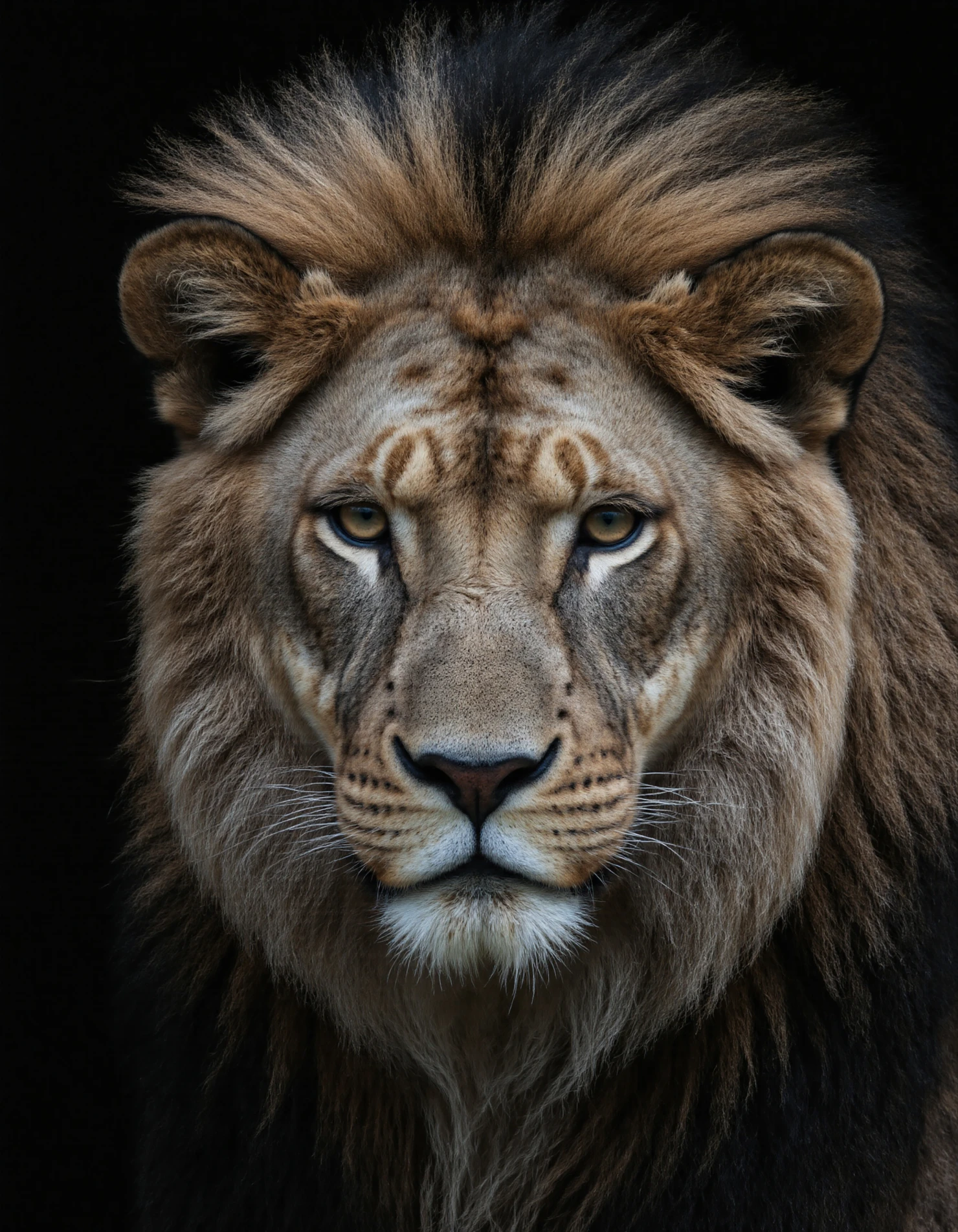 Majestic Lion Portrait Closeup View of a Male Lion's Face #40077