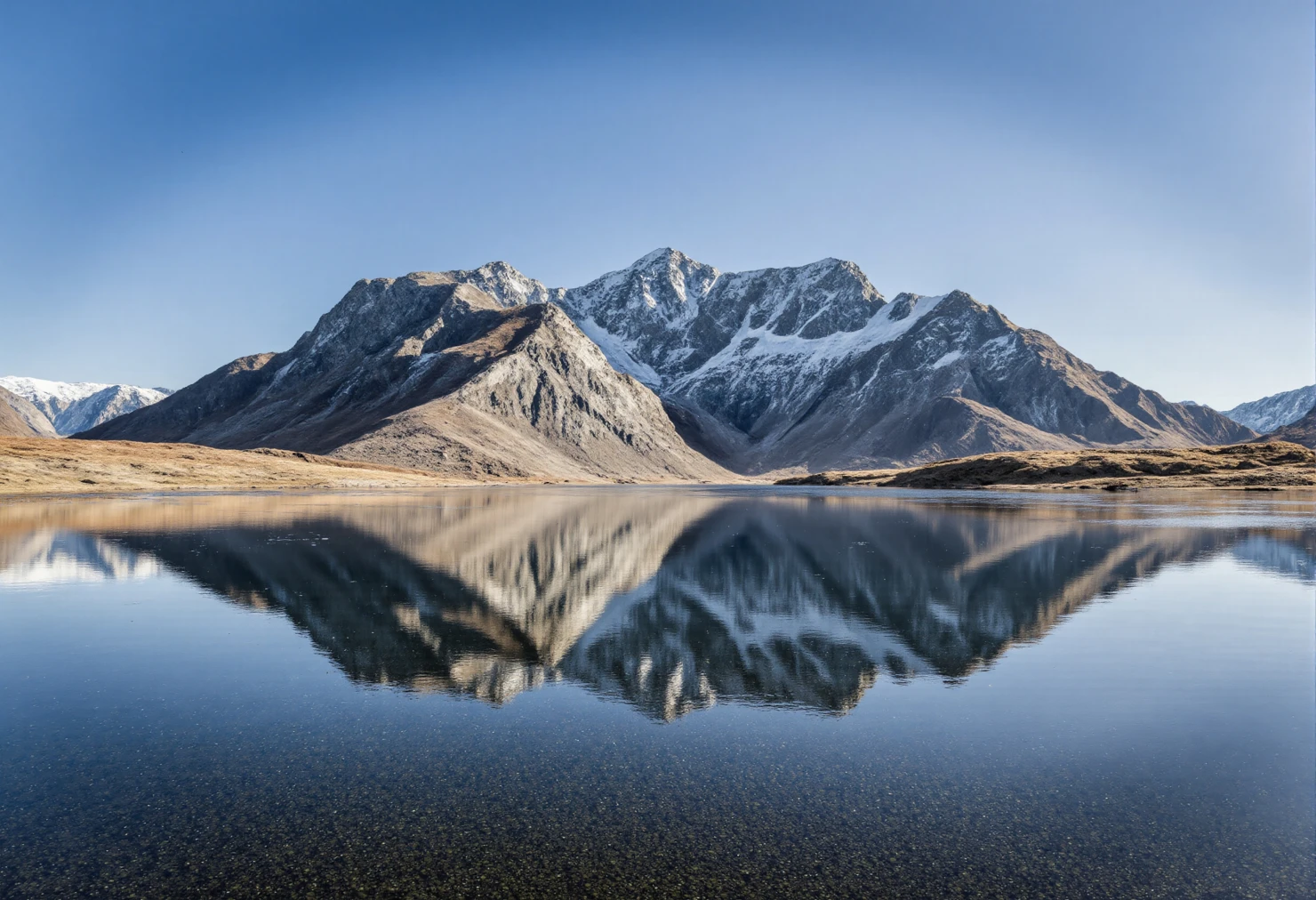 Majestic Mountain Reflection in Calm Lake #40135