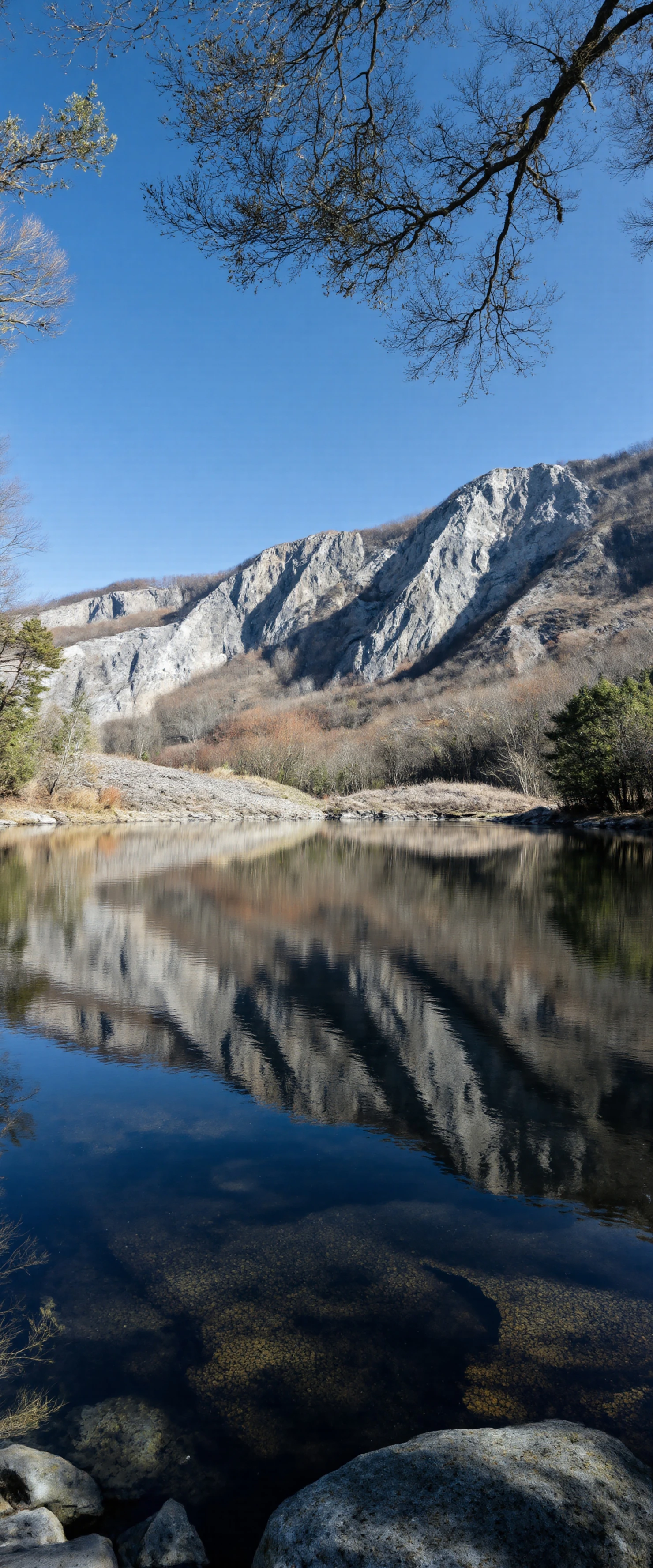 Majestic Mountain Reflection in Calm Lake #40139