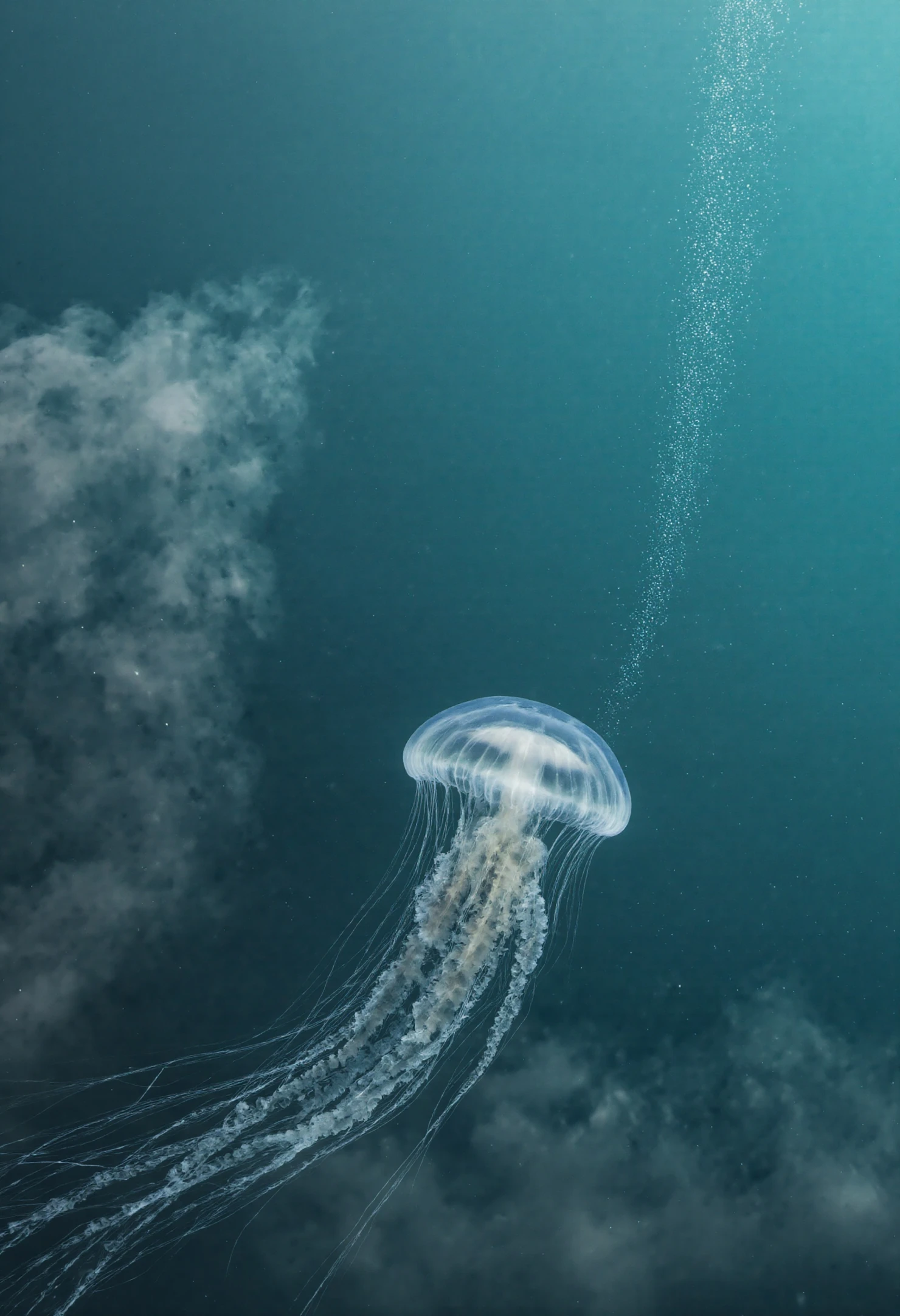 Jellyfish in the deep ocean #40144