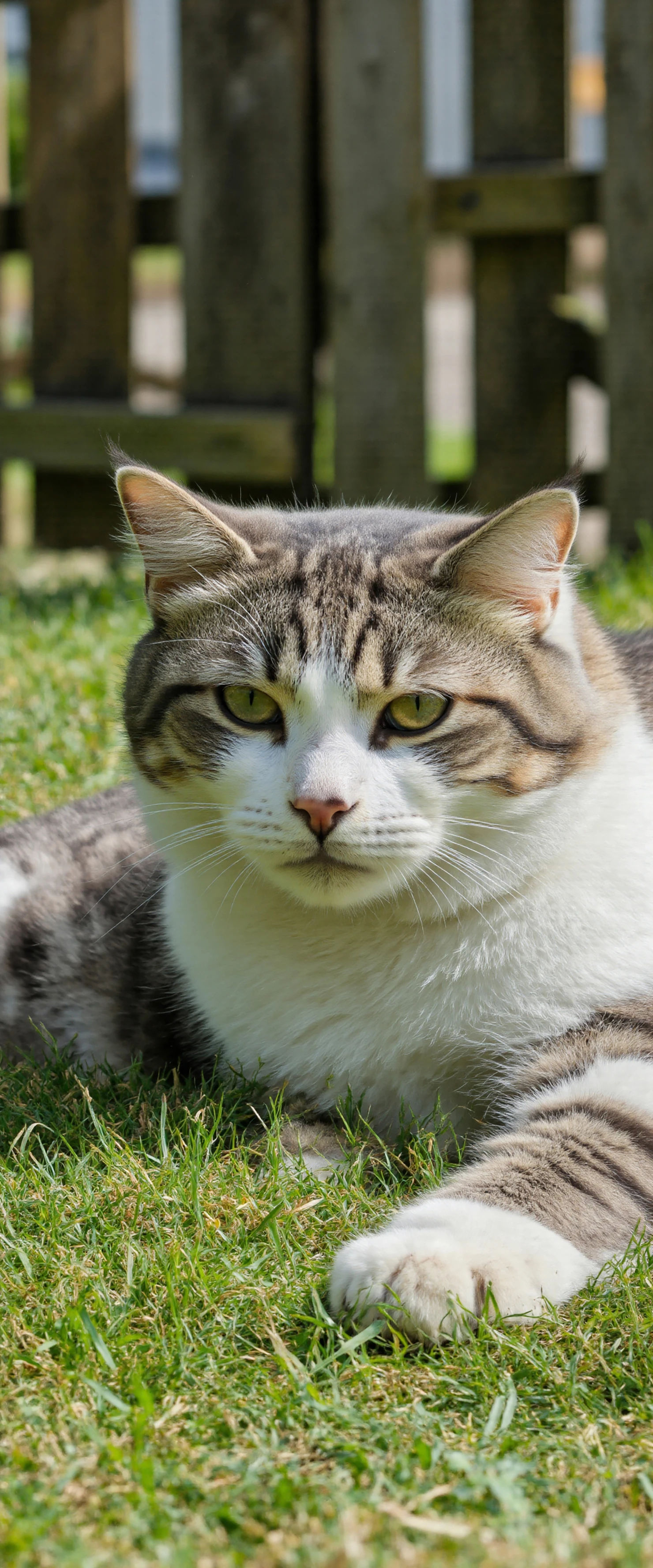 Cat relaxing in the garden #40221