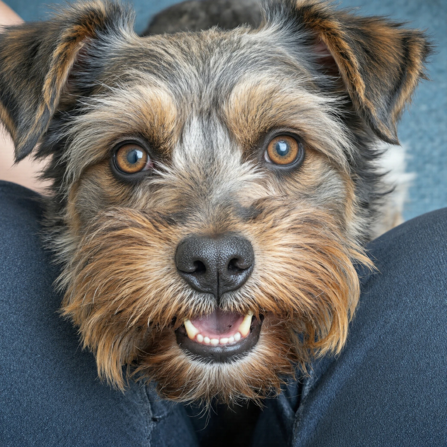 Smiling Terrier Dog Close-Up #40228