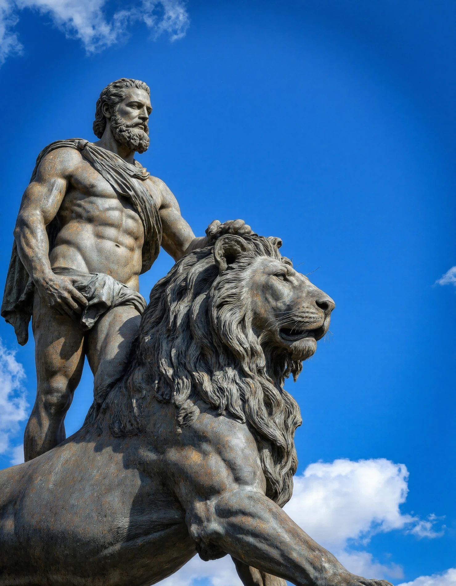 Statue of Hercules Triumphant over the Nemean Lion #40264