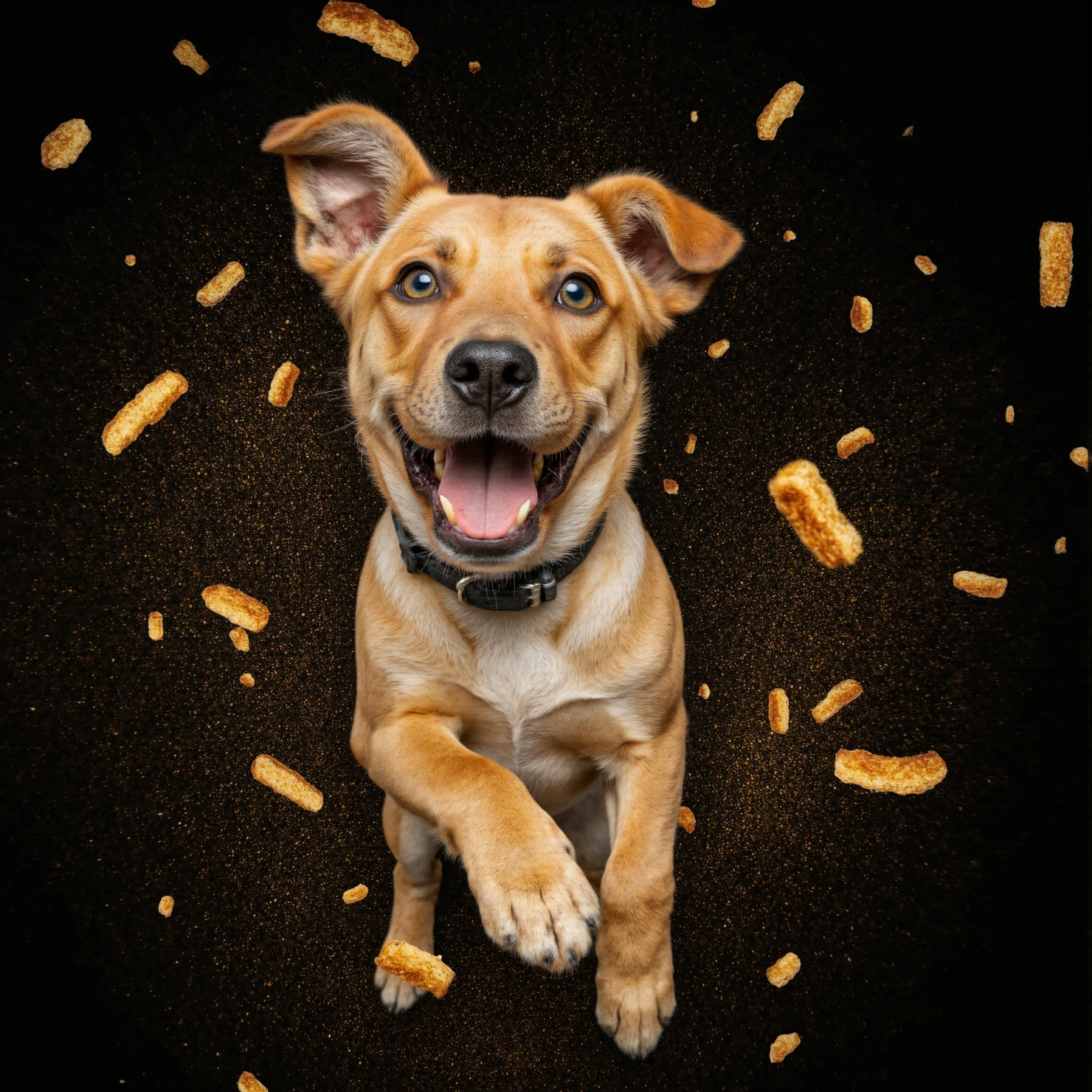 Happy Dog Catching Treats #40412