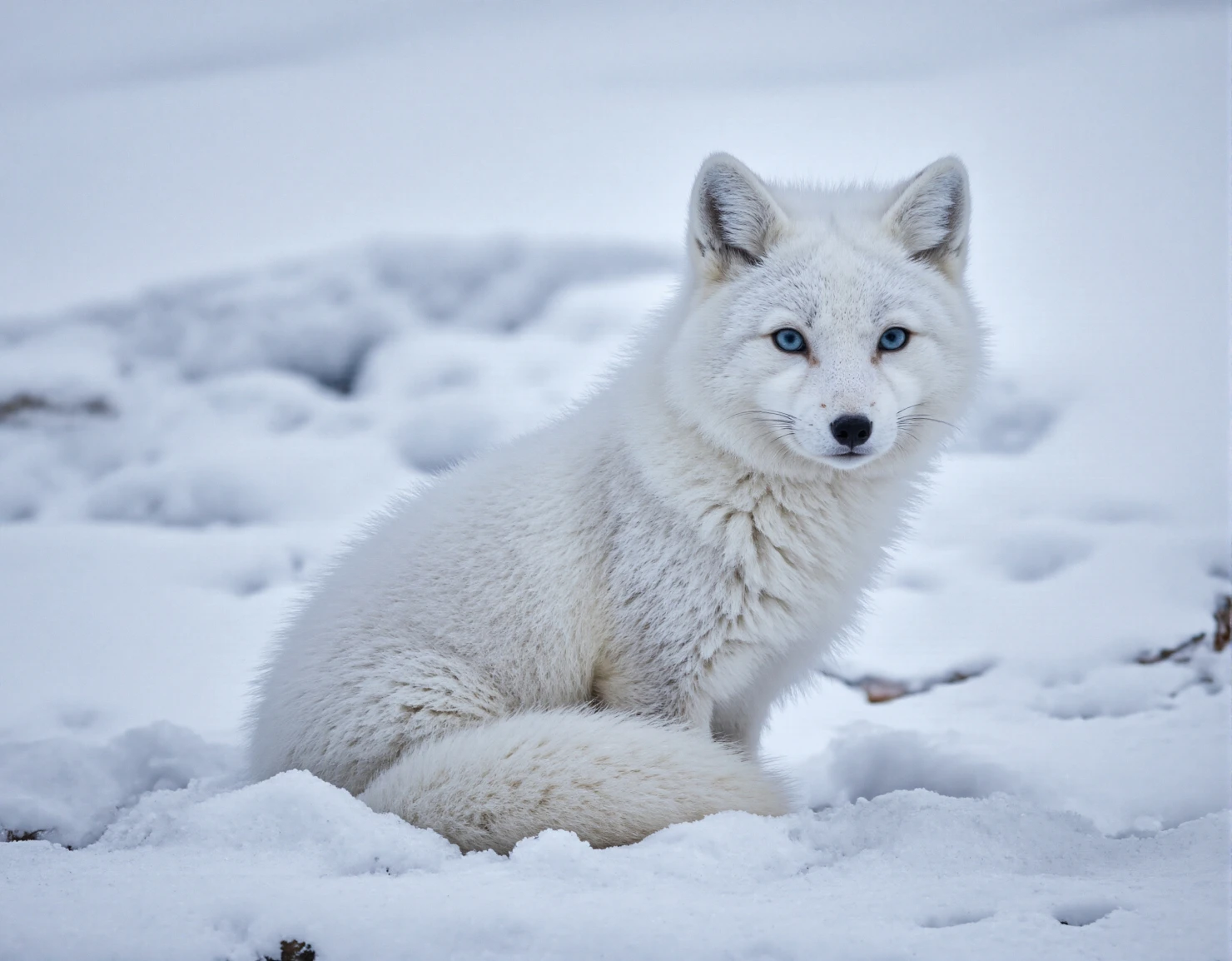 Arctic Fox in Snow #40470
