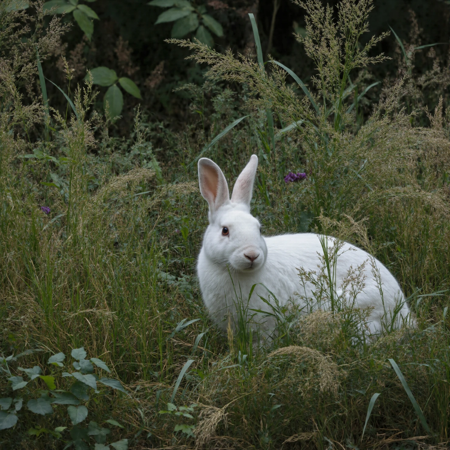 White Rabbit in Tall Grass #40474