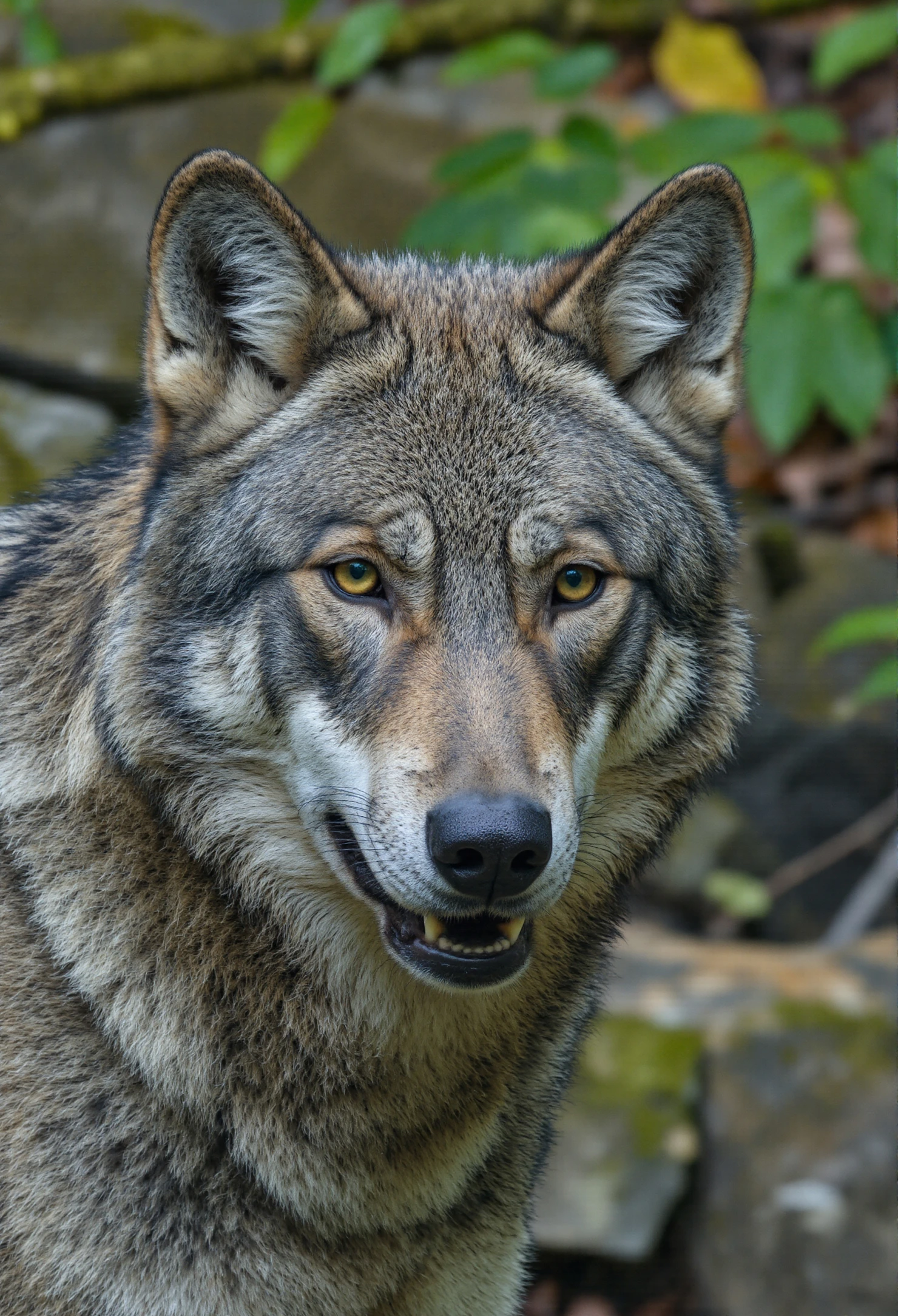 Intense Gaze of a Grey Wolf #40606