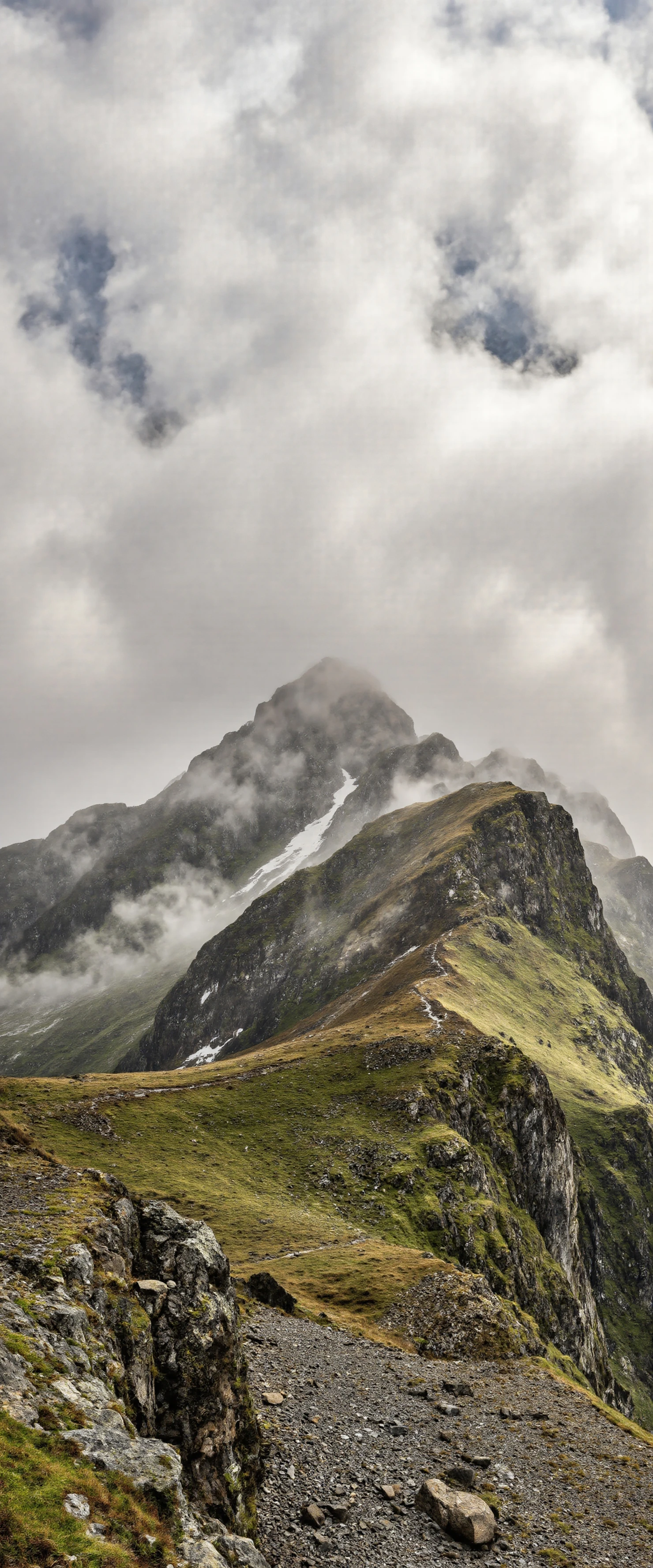 Dramatic Mountain Landscape with Clouds #40898