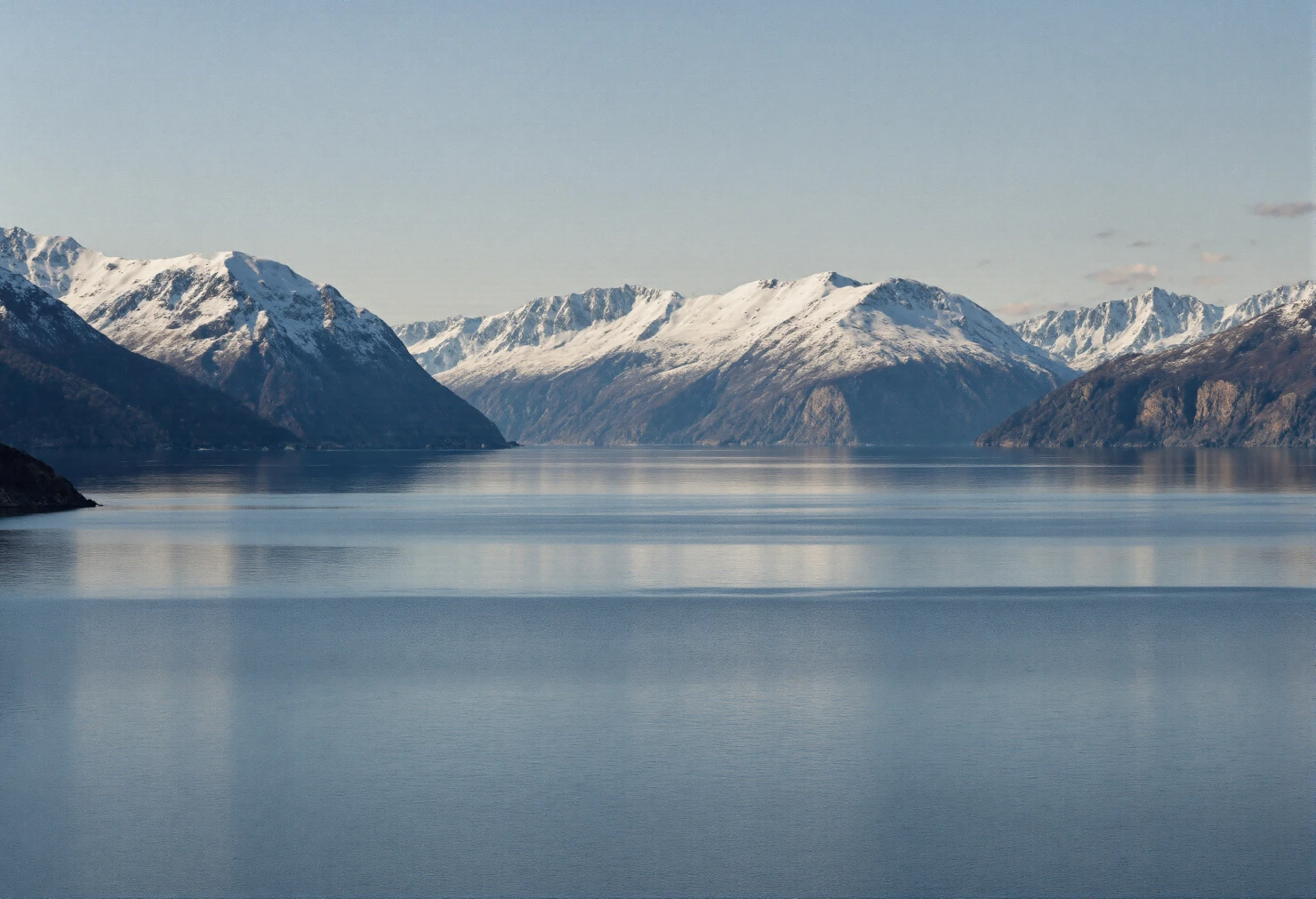 Serene Fjord with Snow-Capped Mountains #40903
