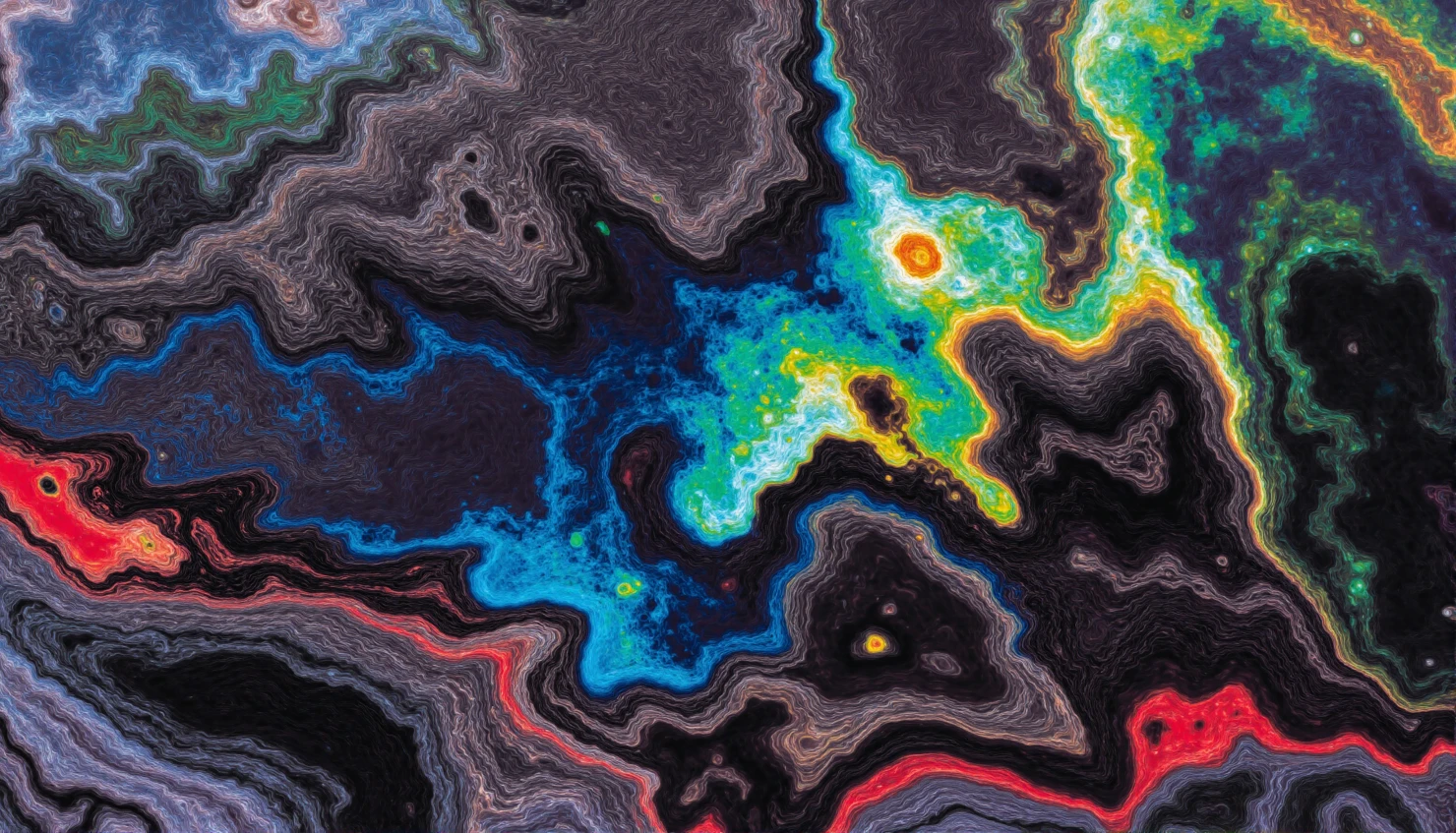 Vibrant Fluid Layers #40963