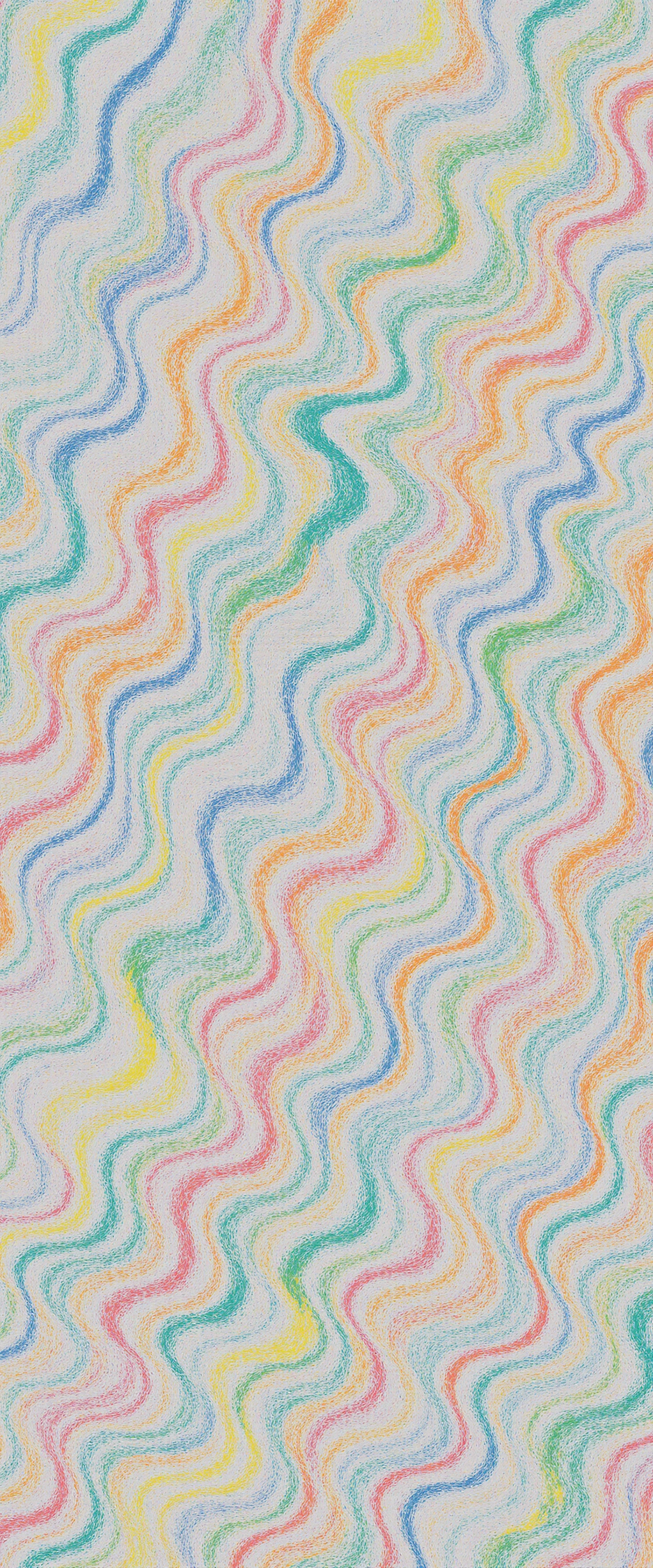 Soft Colorful Squiggle Abstract Texture #41015