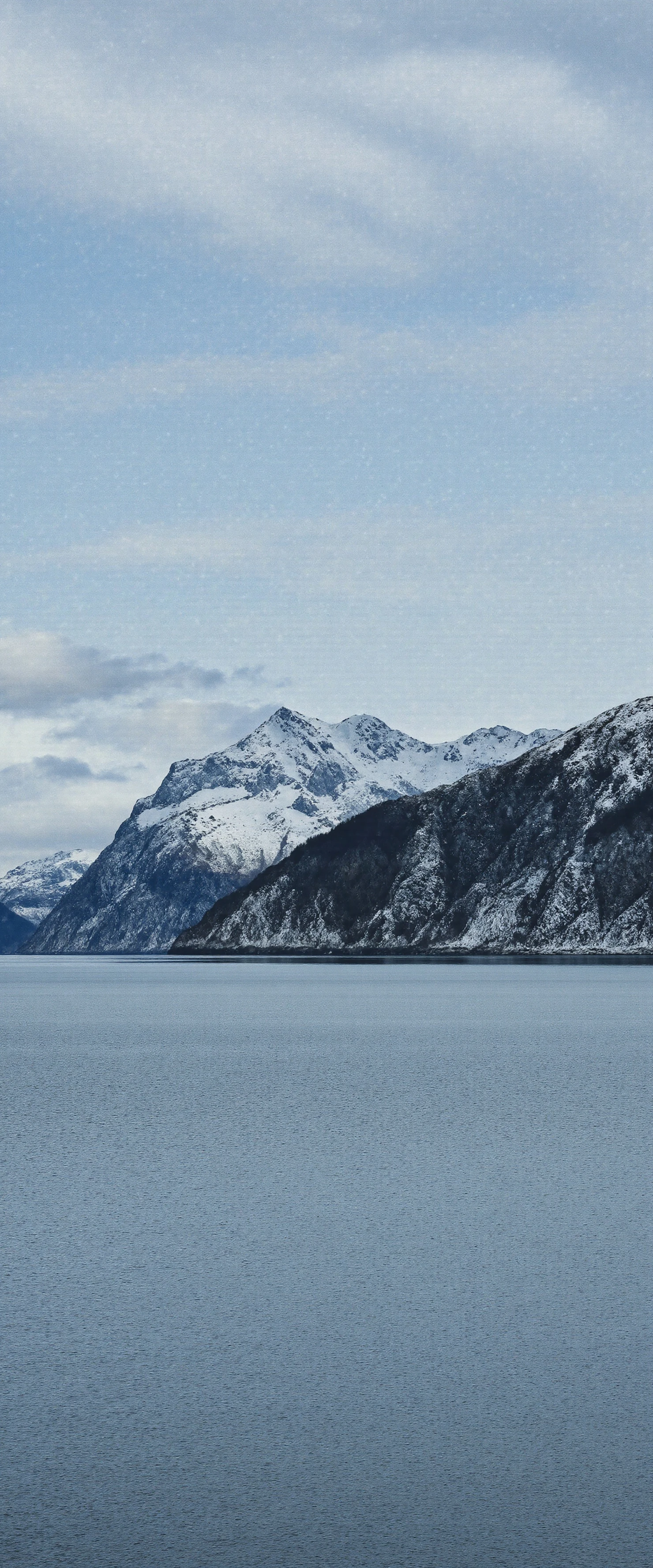 Winter Mountain Vista Over Calm Water #41265
