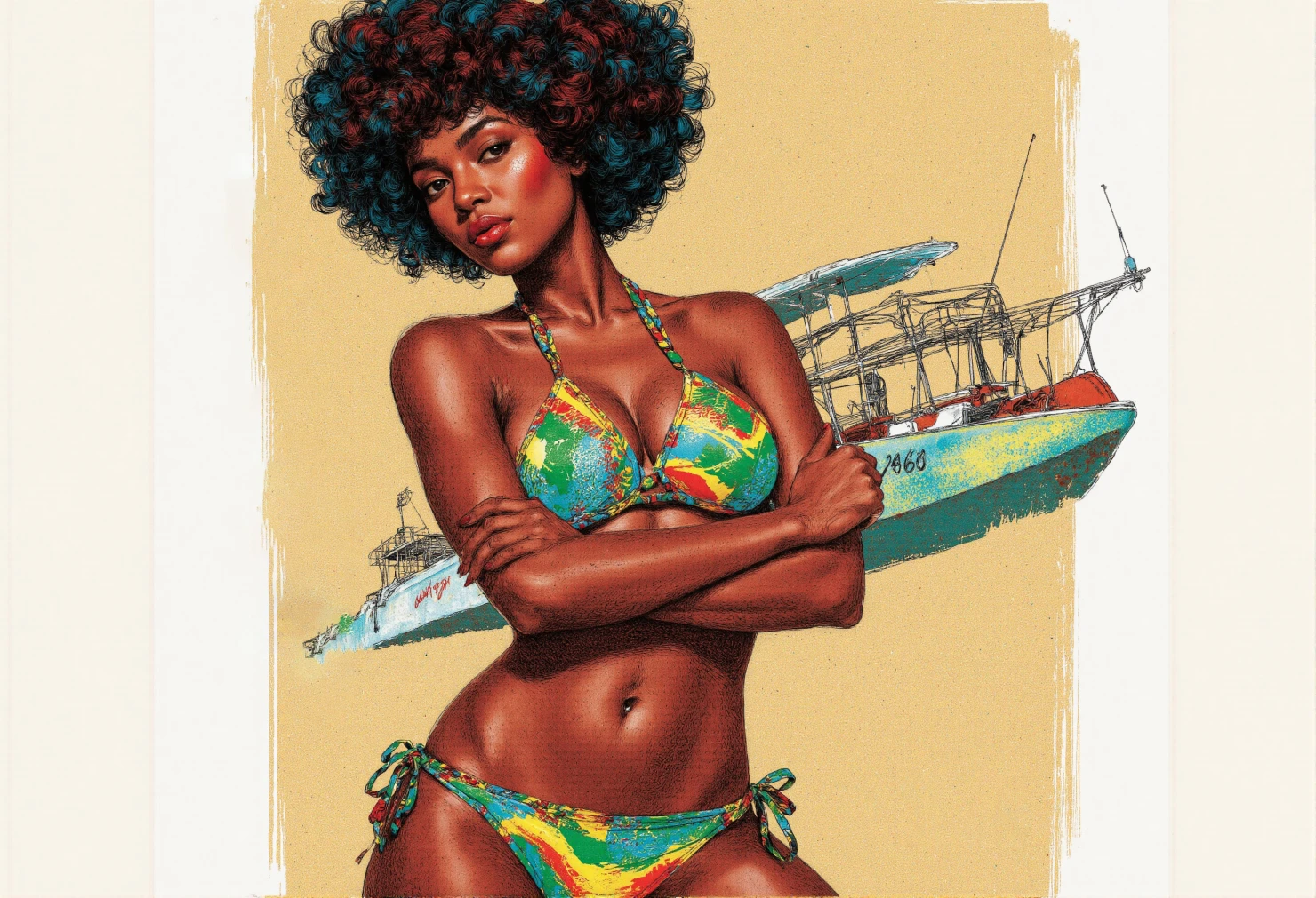 black Girl in Bikini #41324