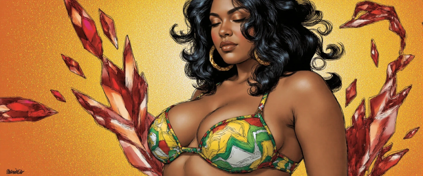 black Girl in Bikini #41325