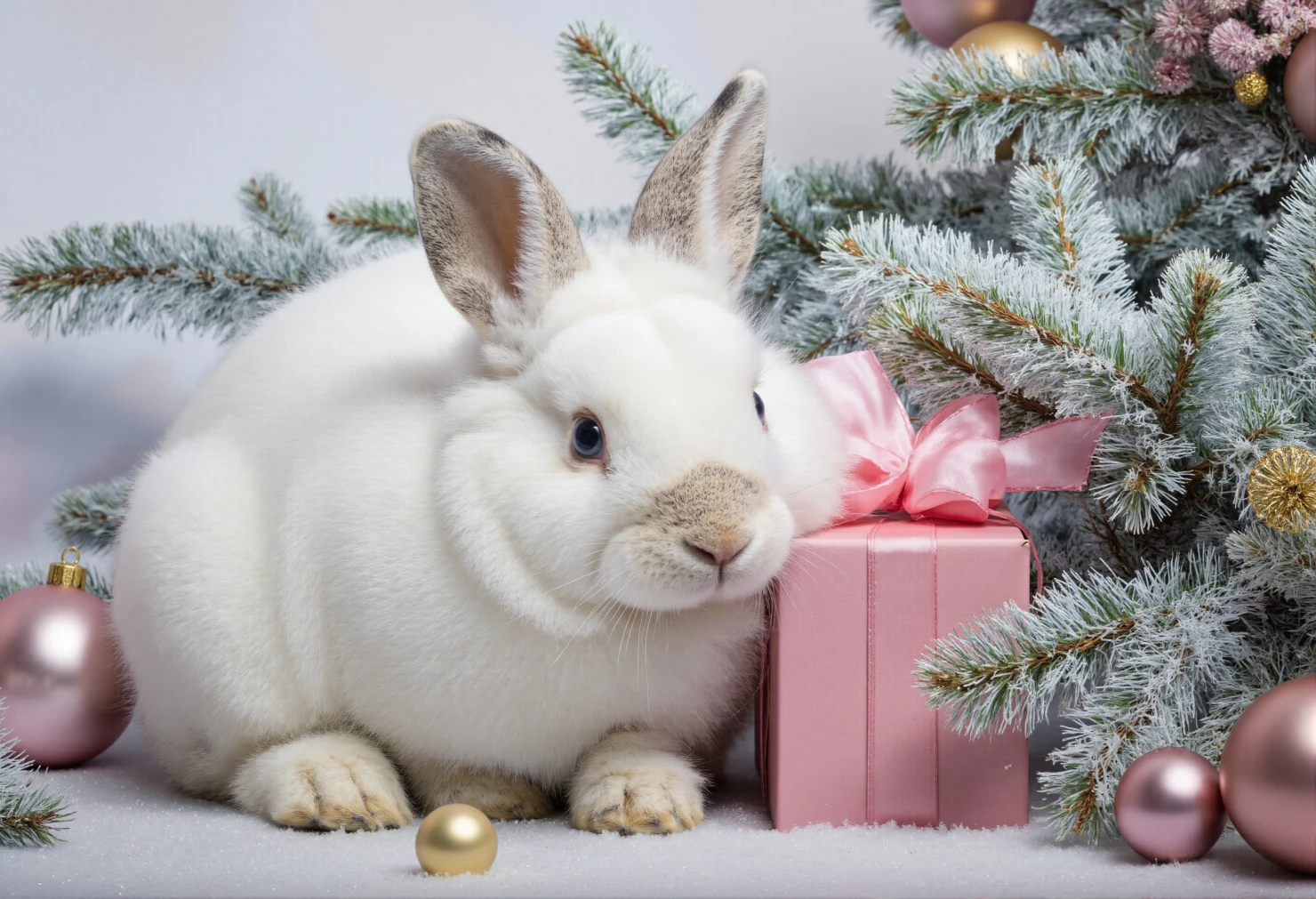 Adorable Christmas rabit #41364