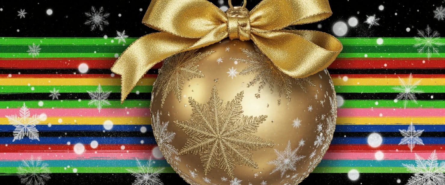 Festive Holiday Decorations with Glitter #41376