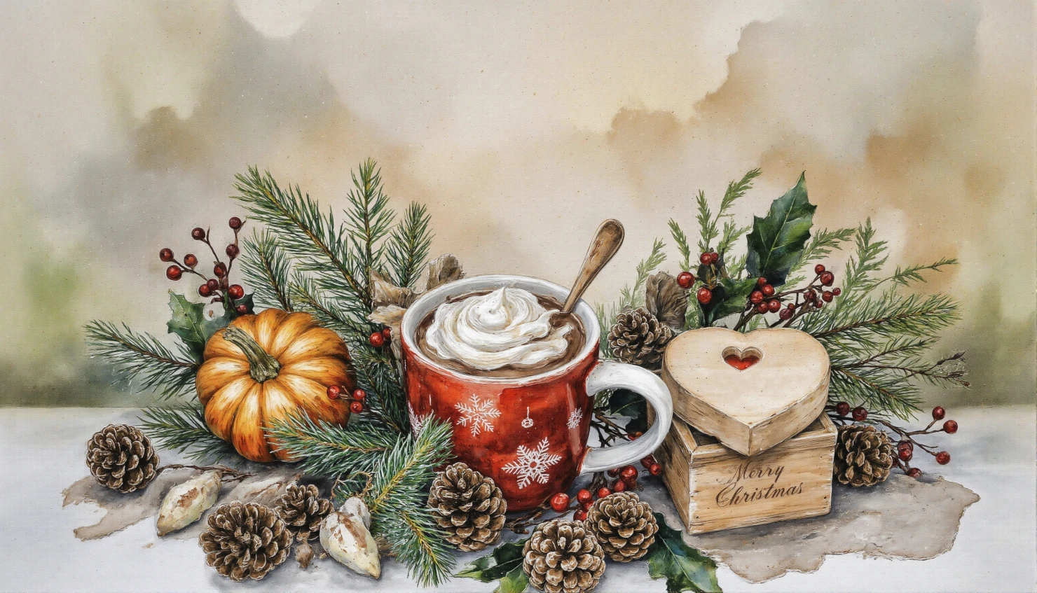 Cozy Winter Mug Arrangement #41402