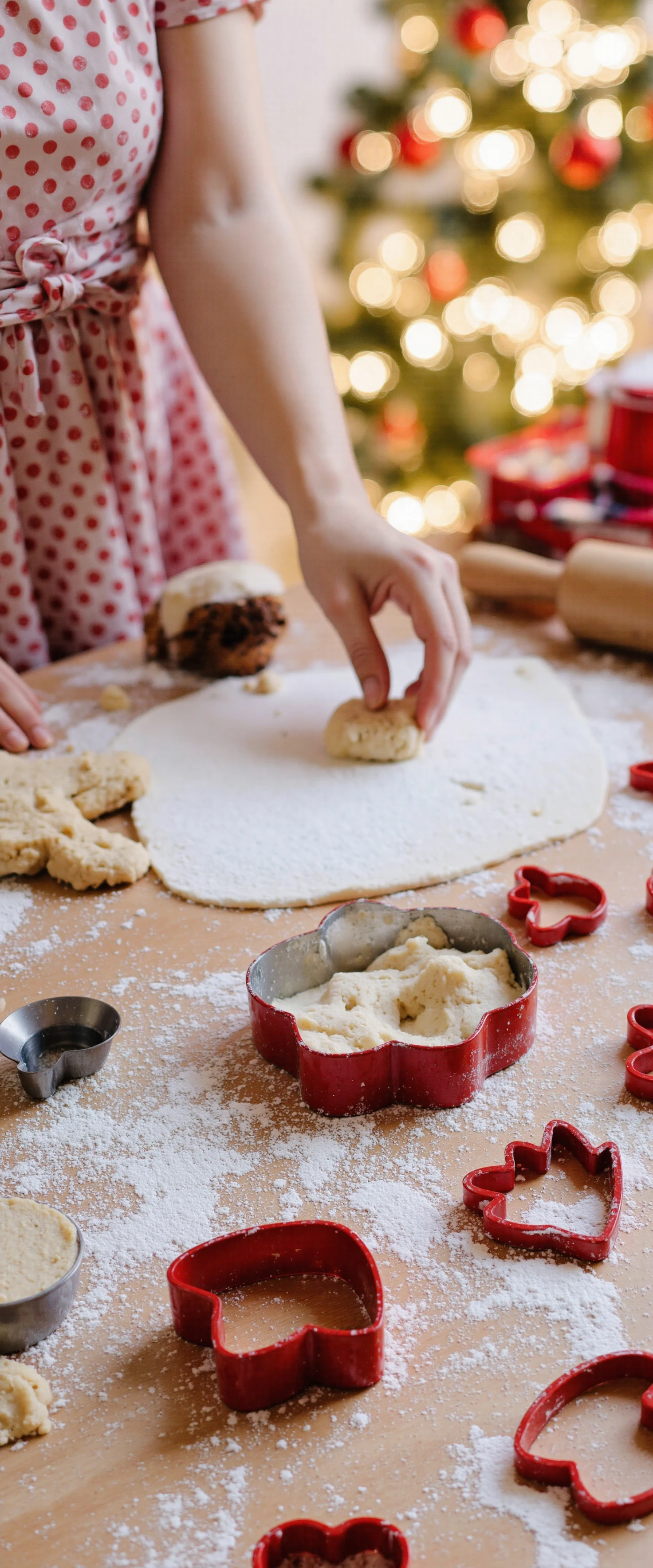 women Baking Christmas Cookies #41408