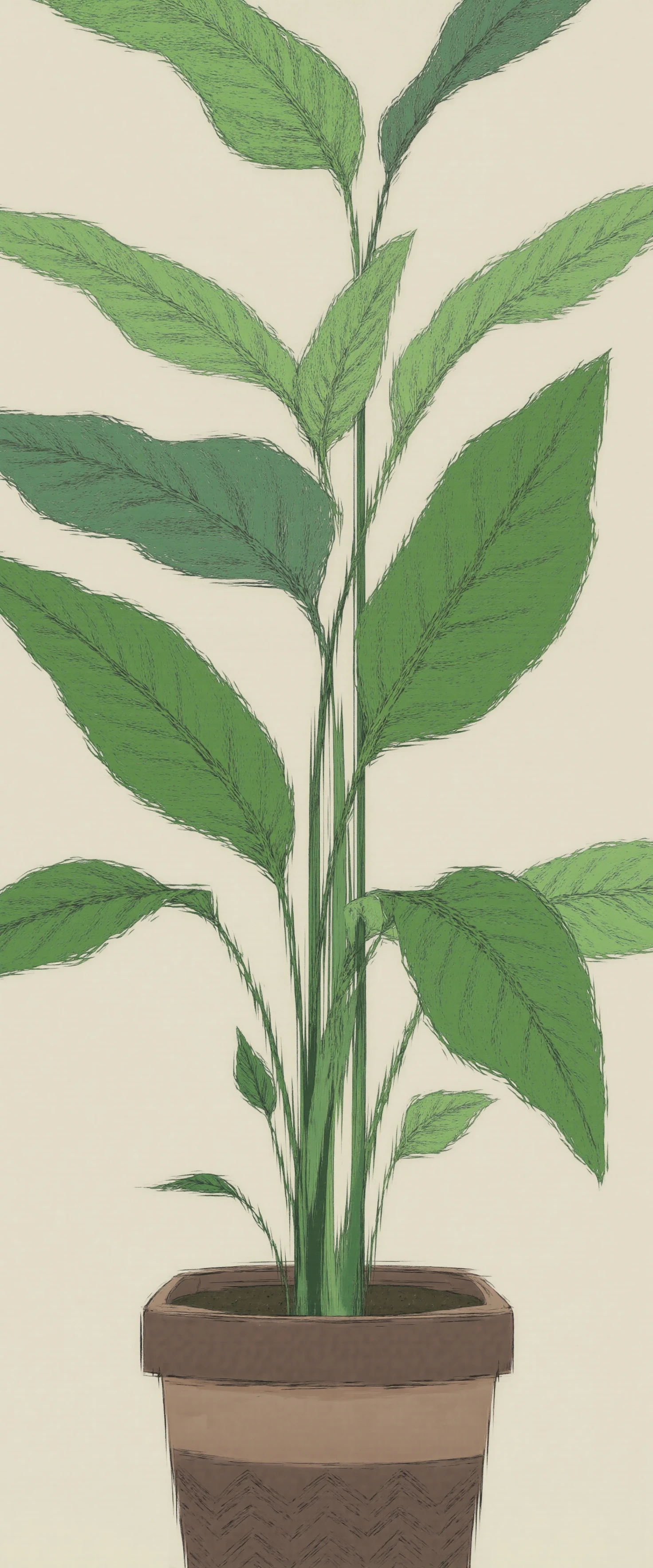 Mixed Media Abstract Portrait of a Woman #41415