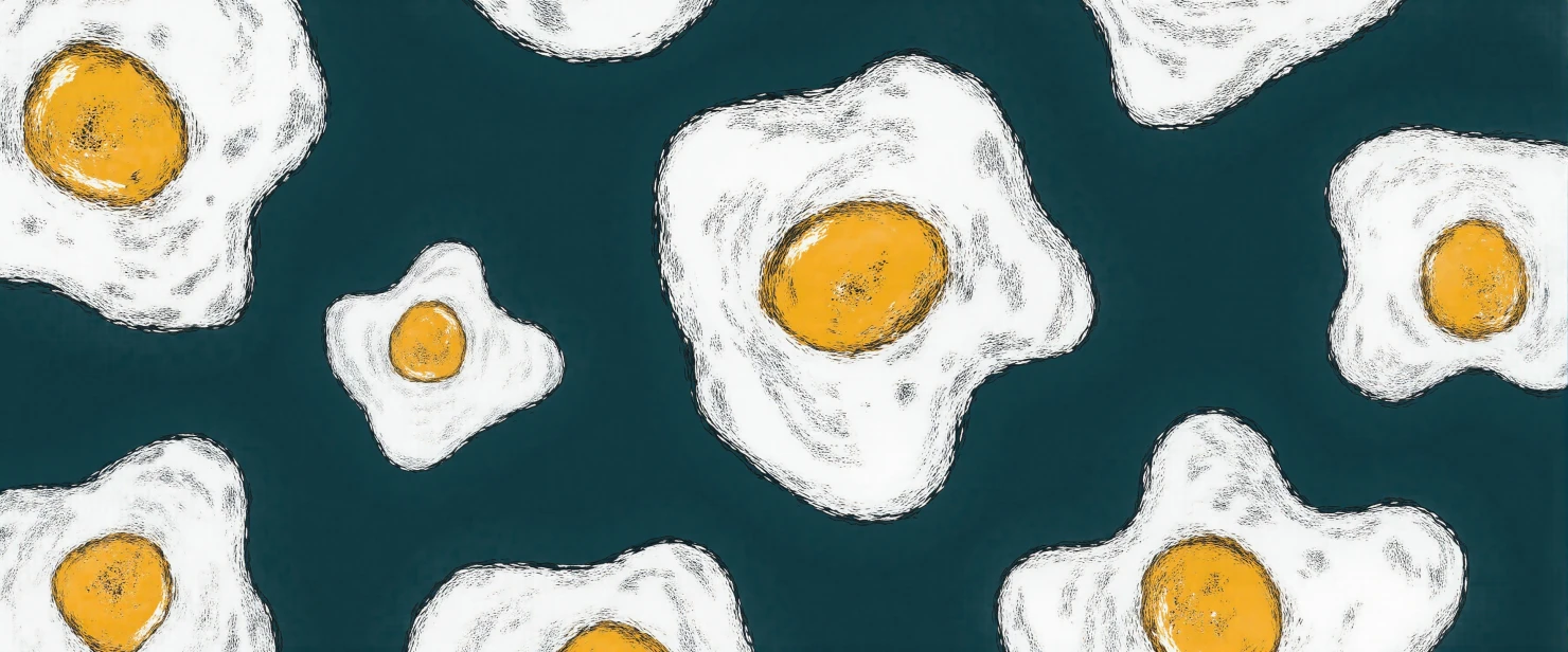 Artistic Fried Egg Pattern #41426