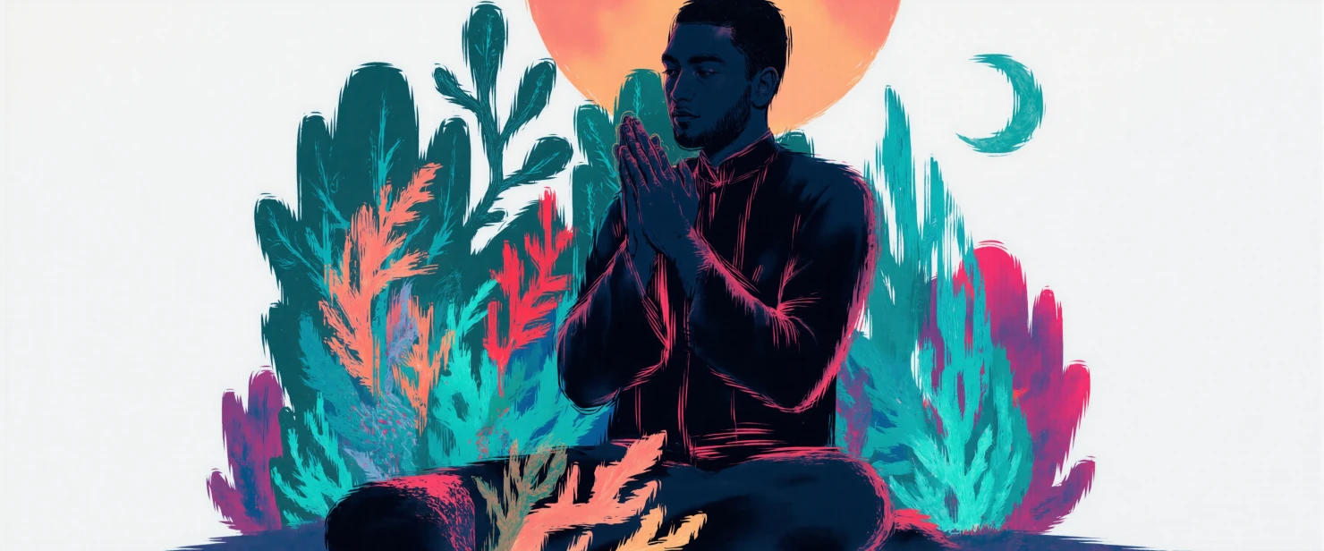 Inner Peace: Serene Meditation Silhouette #41443