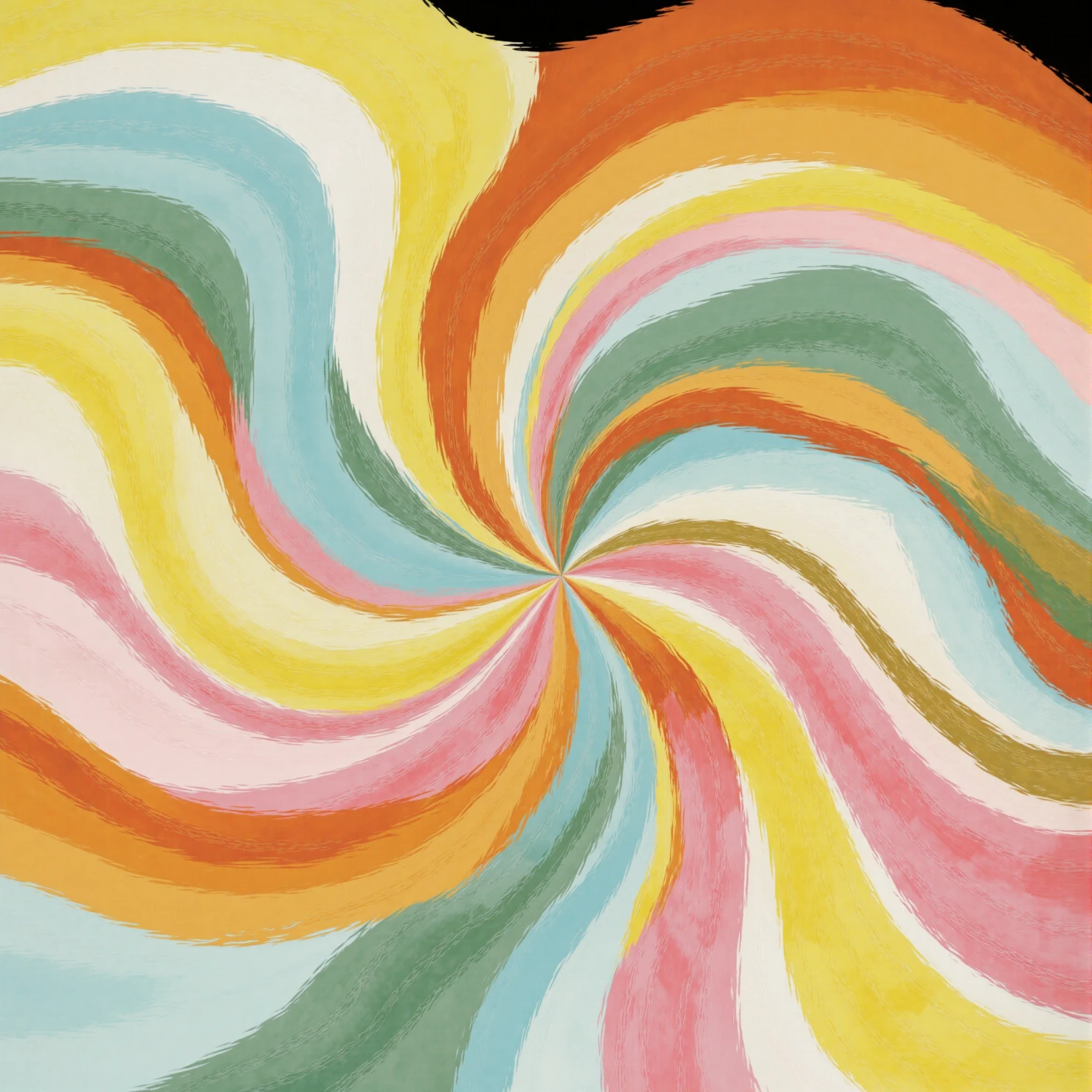 Vibrant Retro Swirl #41498
