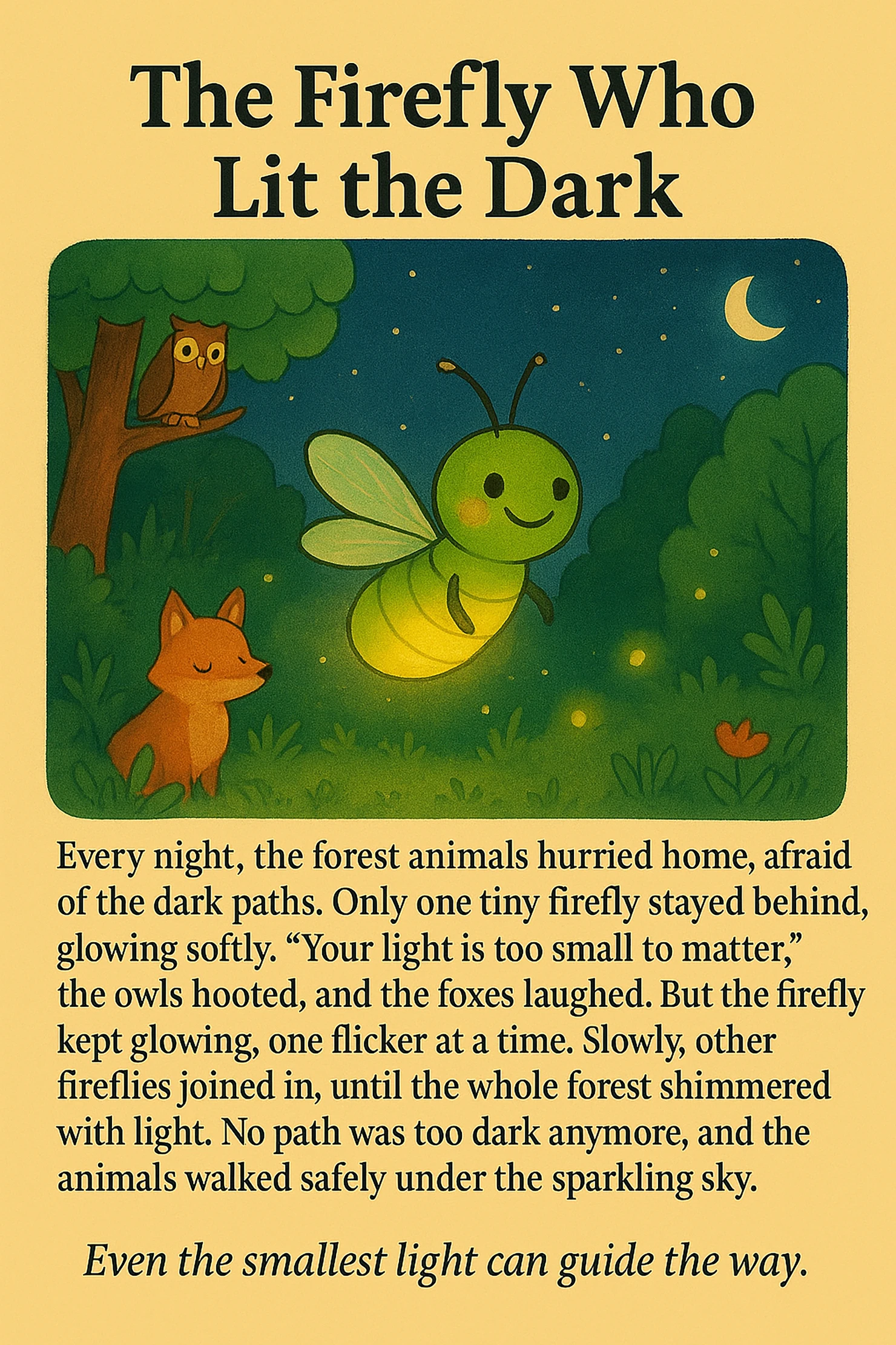 the firefly who lit the dark #41499